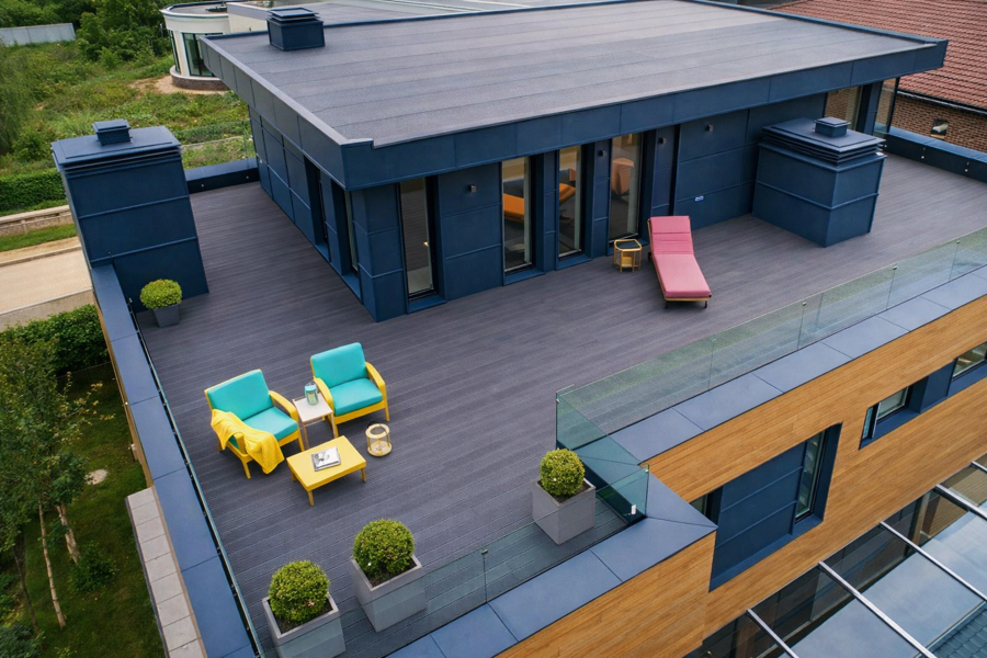 Эксплуатируемая плоская кровля: устройство, материалы и технология монтажа