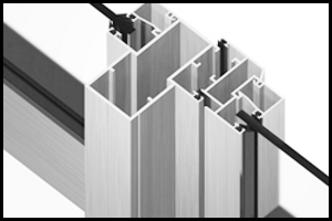 Холодная система на профиле Krauss с распашными дверьми