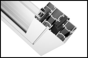 Система на профиле Татпроф с распашными дверьми