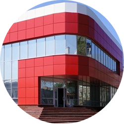 Облицовка фасада композитом. facade.ru