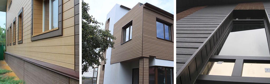 Фасад из ДПК - итоговый вид