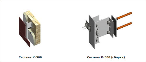 Для облицовки плитами из керамогранита. facade.ru