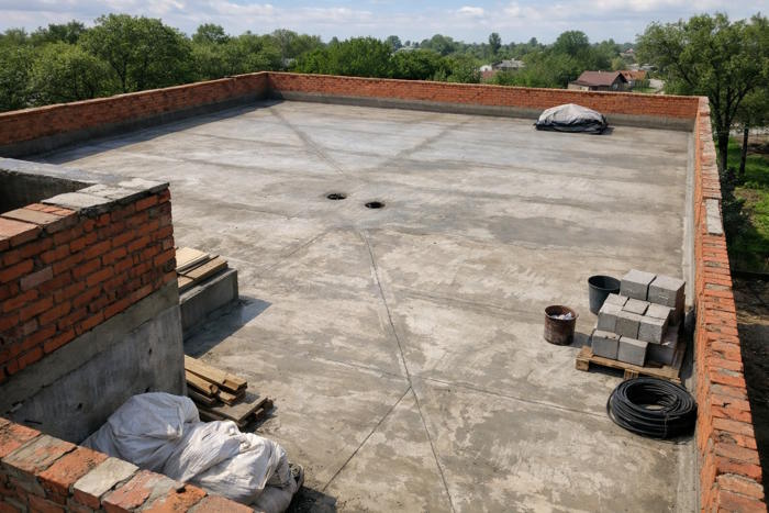 Устройство армированной стяжки