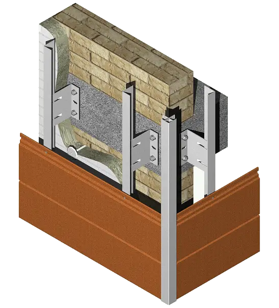 Подсистема для ДПК фасада