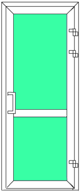 Одинарные распашные двери