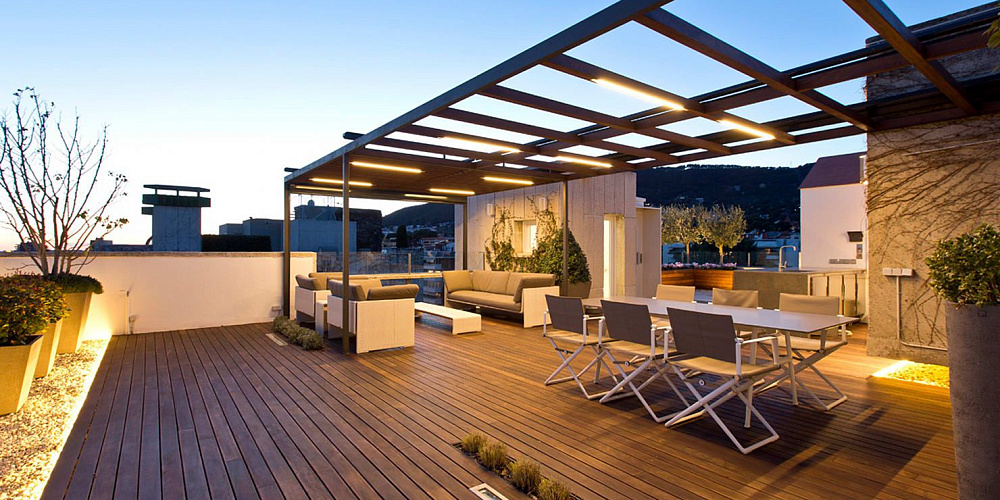 Эксплуатируемая плоская кровля: устройство, материалы и технология монтажа